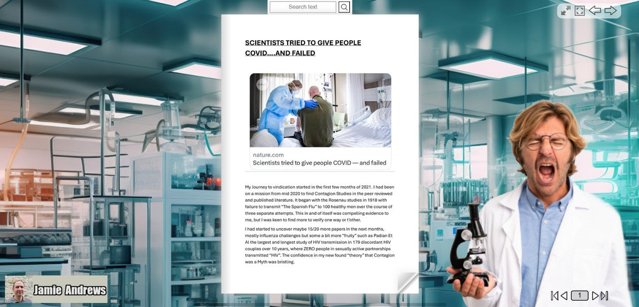 Science Tried... AND FAILED: The Covid Contagion Transmission Studies (eBook Jamie Andrews)