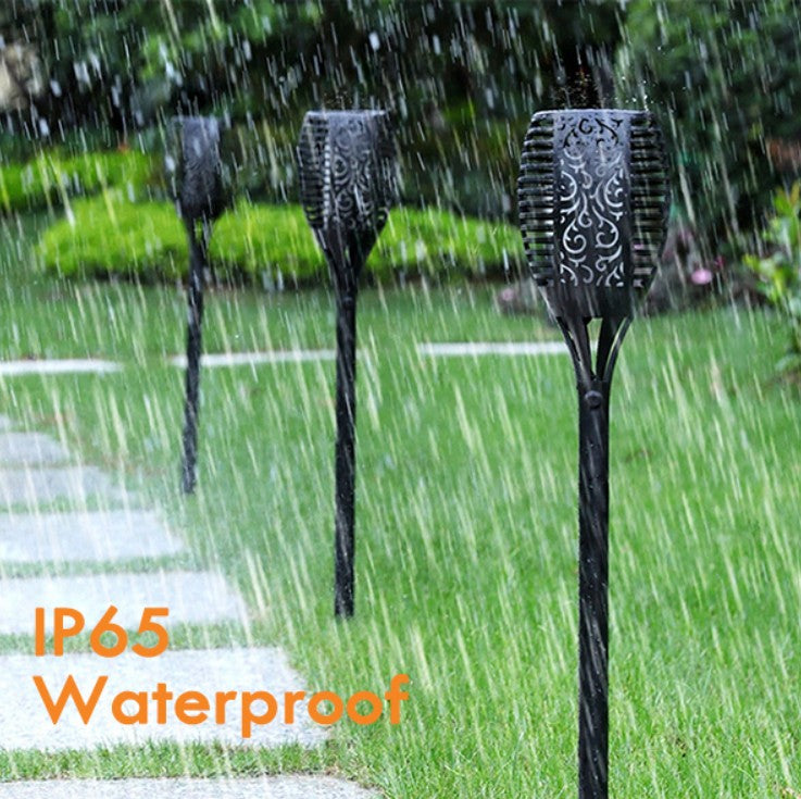 8 Pack Twinkling 16" SOLAR LIGHTS for Pathway & Yard Multi-Color