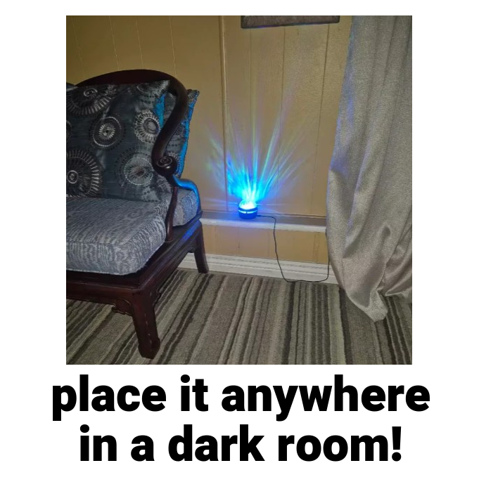 LED Aurora Night / Water Table Top Light Projector NIGHT RELAXATION Sleep Aid