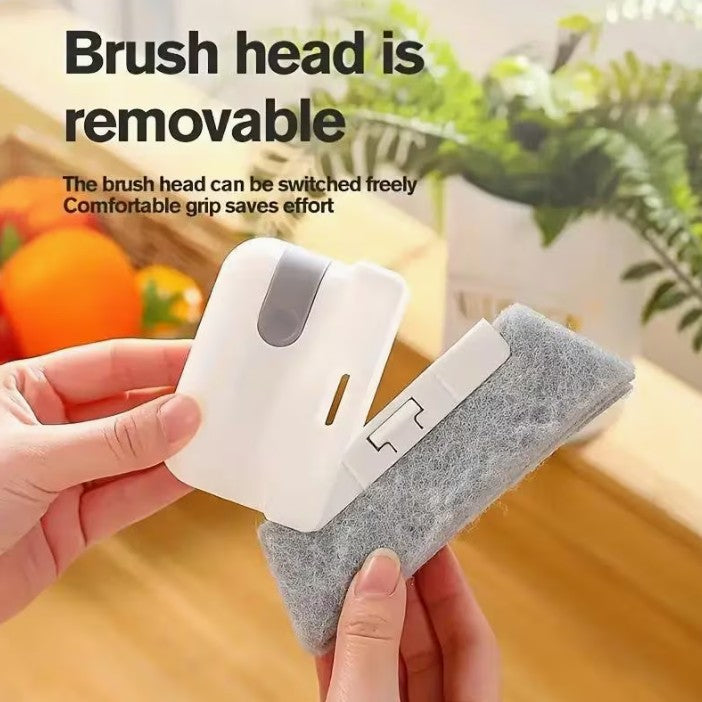 2 Piece Set Multi-Function Window Track & Vent Cleaning Brush Reusable
