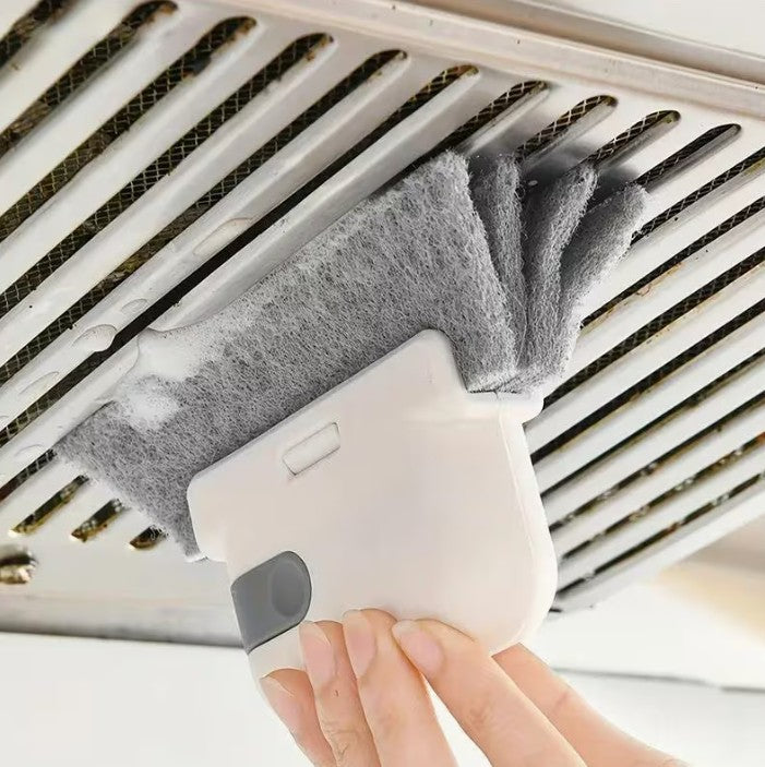 2 Piece Set Multi-Function Window Track & Vent Cleaning Brush Reusable