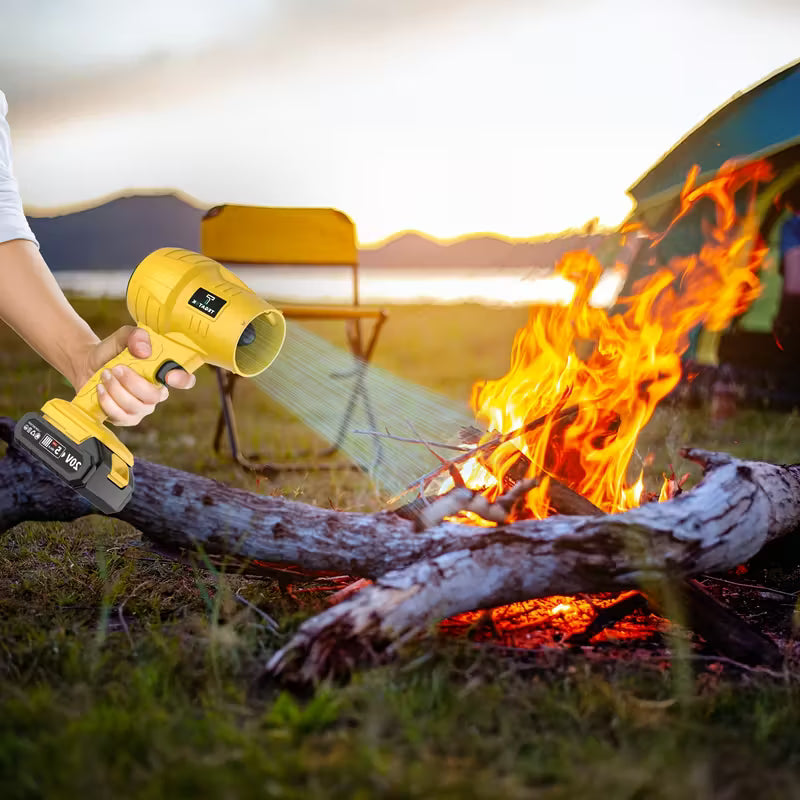 Turbo Blower Electric Cordless Blower - Leaves, Sawdust, Dirt, Seeds, You Name It!