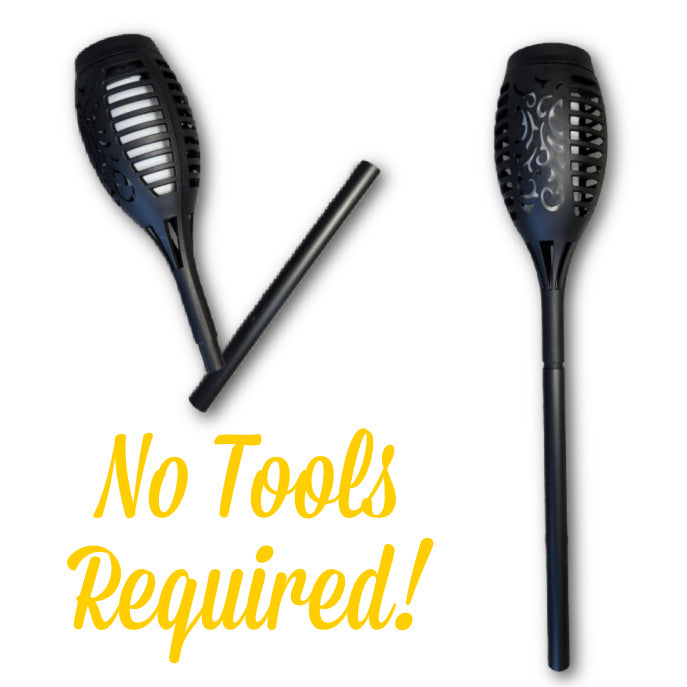 8 Pack Twinkling 16" SOLAR LIGHTS for Pathway & Yard Multi-Color