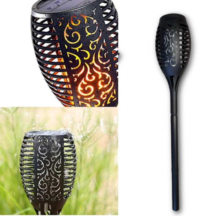 8 Pack Twinkling 16" SOLAR LIGHTS for Pathway & Yard Multi-Color