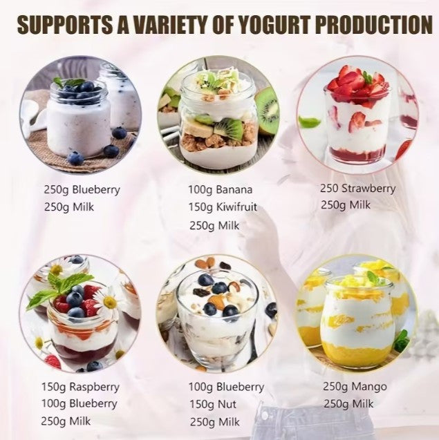 Easy Homemade Probiotic Yogurt Maker - 8 Cups - Dairy Fermentation (A-2-3)