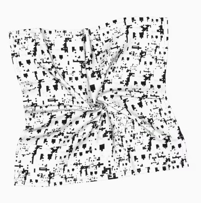 ANTI-BIOMETRICS SCAN / Stop Facial Recognition Camera Proof Bandanna Scarf Handkerchief