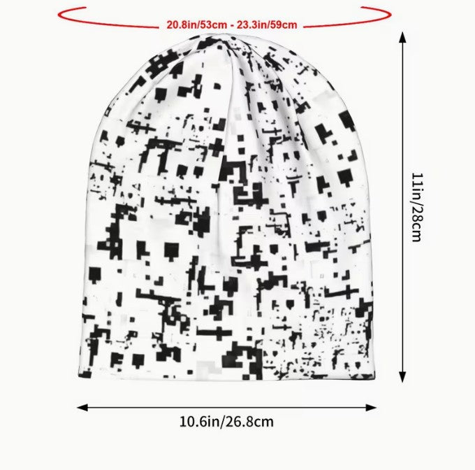 ANTI-BIOMETRICS SCAN / Stop Facial Recognition Camera Proof Beanie Snow Hat