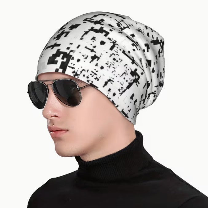 ANTI-BIOMETRICS SCAN / Stop Facial Recognition Camera Proof Beanie Snow Hat