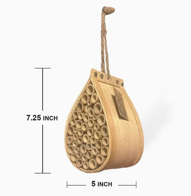 Small Mason Bee House - Natural Wood (A-1-1)