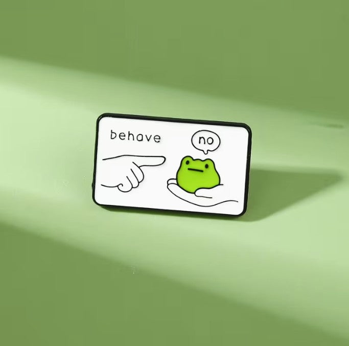FUNDRAISER: Bad Frog that Misbehaves Button Lapel Pin