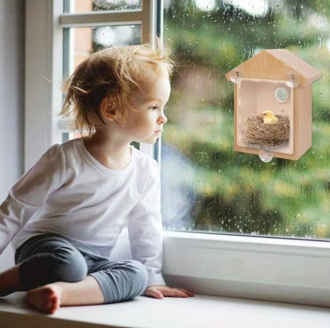 Nature Lovers Window Bird House for Up Close Bird Watching!