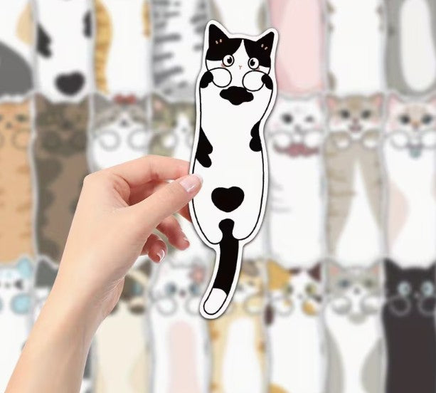 5 pieces! Large Cat BOOKMARKS - Assorted Kitties