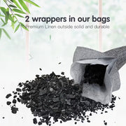 6pc Bamboo Charcoal Bags - Odor Control Great for Shoes, Home & More
