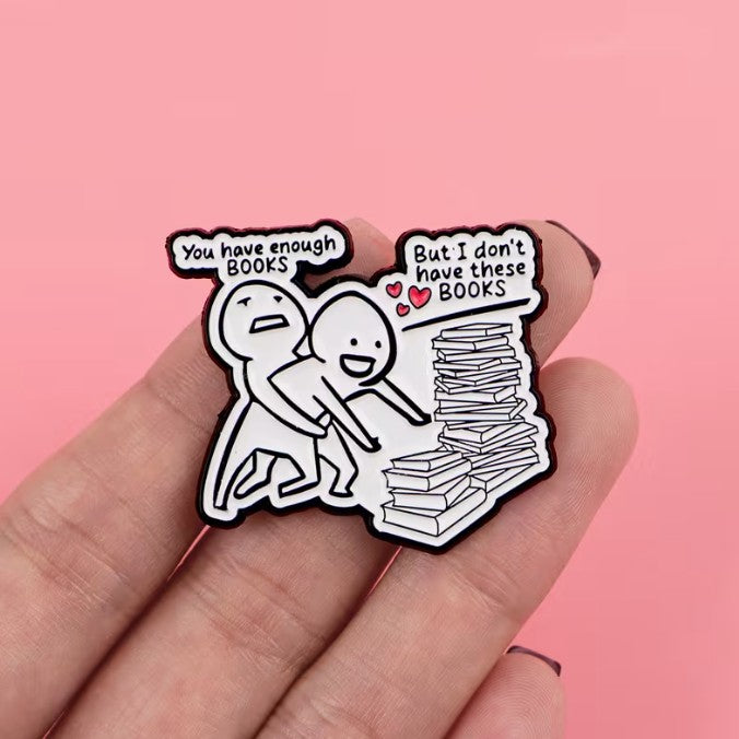 FUNDRAISER: Book Addict Shirt Lapel Pin Jewelry