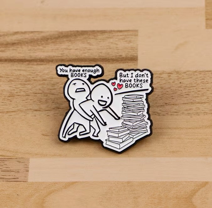 FUNDRAISER: Book Addict Shirt Lapel Pin Jewelry