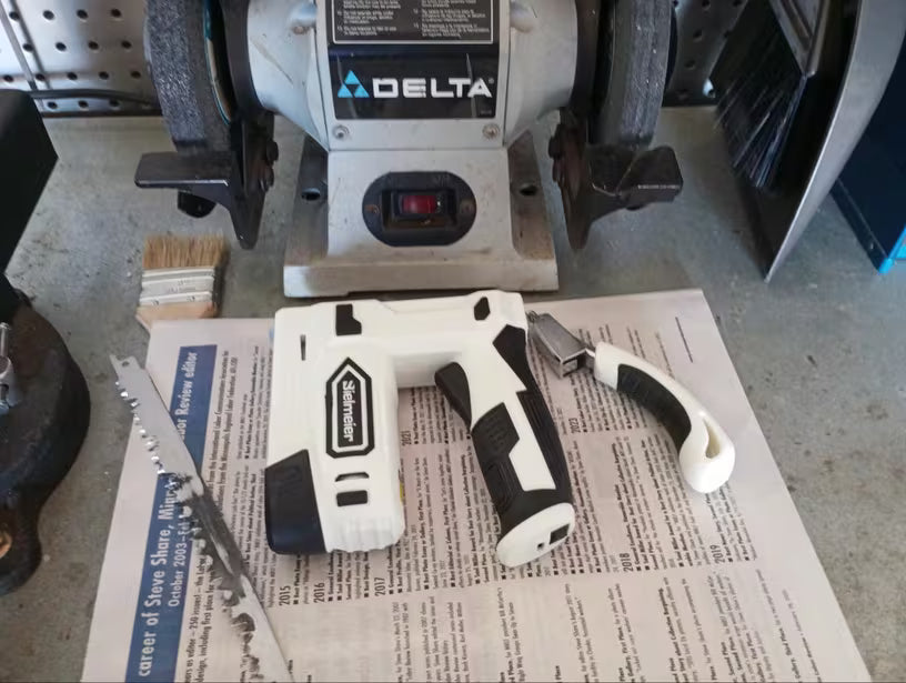 4V Cordless 2-in-1 Staple & Brad Nail Gun - Lightweight! Excellent for Seniors & Women