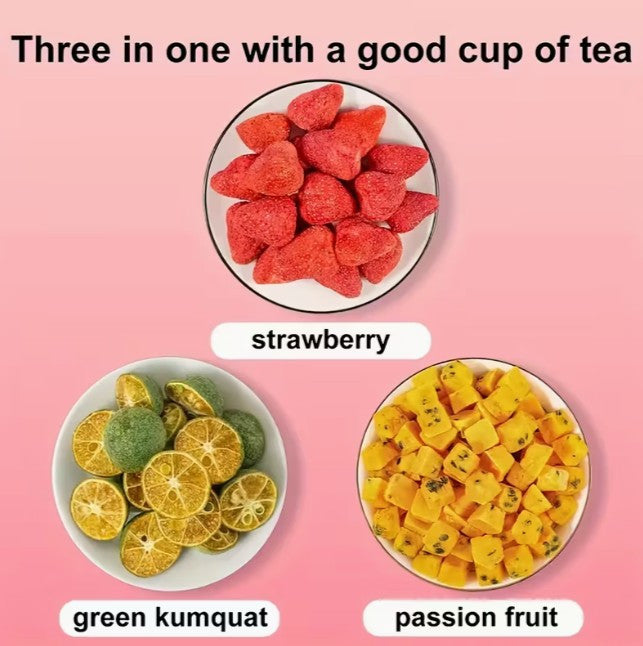 40pc Strawberry & Passion Fruit Iced Tea + Sugar (A-2-4)