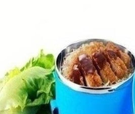 Thermos-Style Insulated Lunch Box Bowl STAINLESS STEEL Blue 12oz