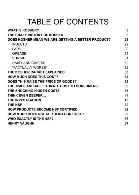 The Shadow Industry Driving Up the Cost of Living: The Kosher Mafia  (eBook by Agent131711)