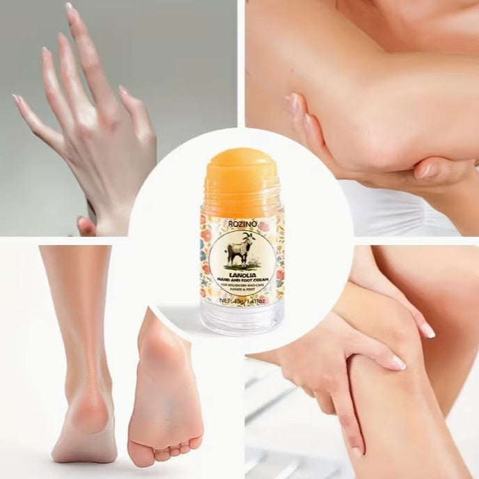 LANOLIN Hand and Foot Cream Mess-Free Solid in Twist-Up Container