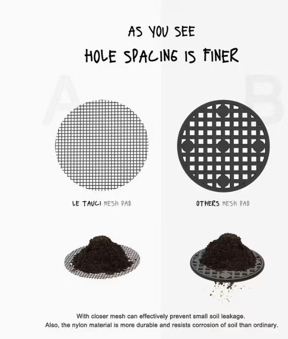 20pc Small Flower Pot Mesh Hole Drain Screens 1" - Stop Losing Soil!
