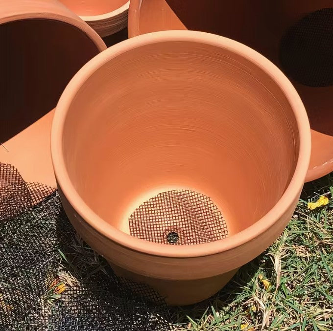 20pc Small Flower Pot Mesh Hole Drain Screens 1" - Stop Losing Soil!