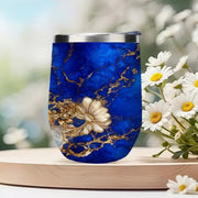 Blue Quartz Stainless Steel Travel Hot / Cold Sipper Tumbler Mug 12oz