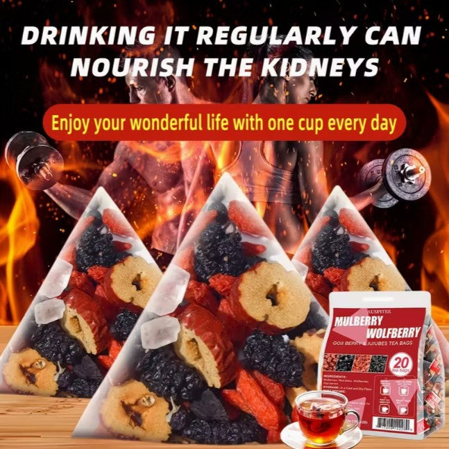 20pc Mulberry, Wolf & Goji Berry + Red Dates TEA - NOTHING ARTIFICIAL (A-1-2)
