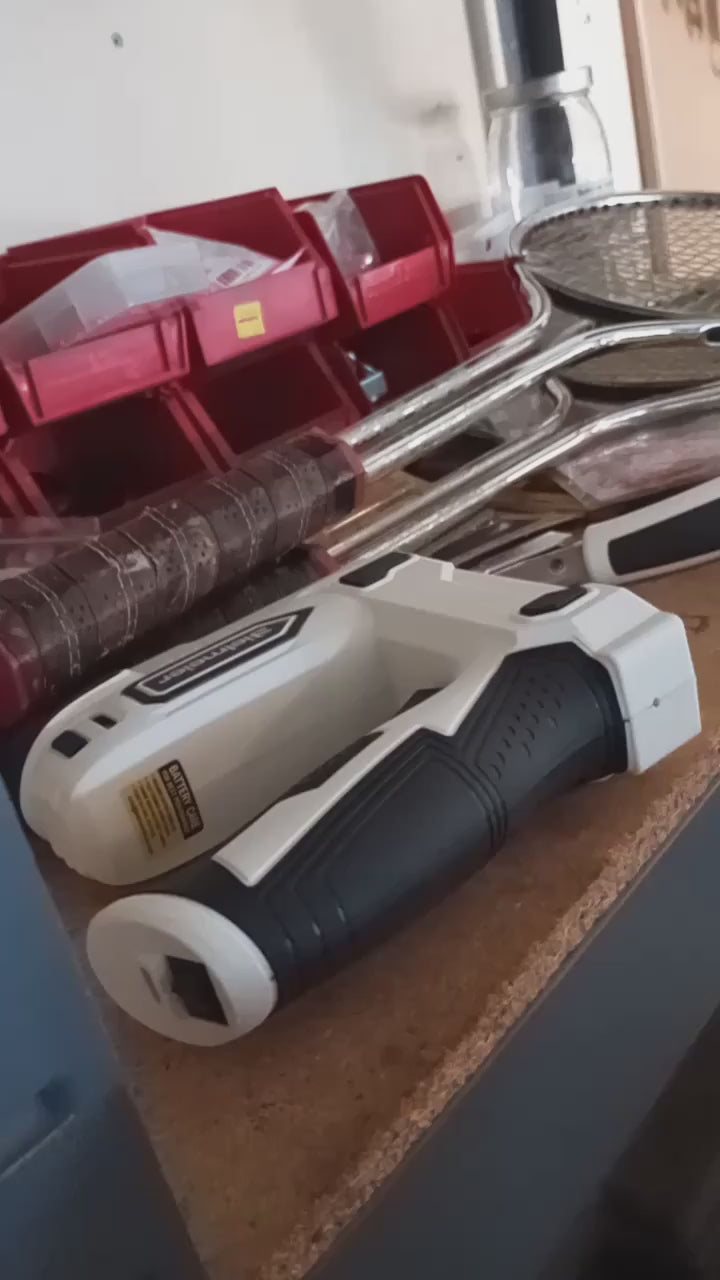 Load video: 4V Cordless 2-in-1 Staple &amp; Brad Nail Gun - Lightweight! Excellent for Seniors &amp; Women