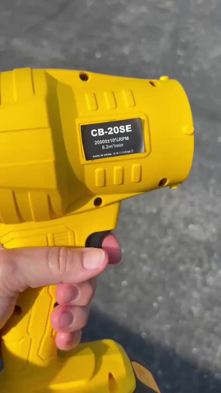 Load video: Turbo Blower Electric Cordless Blower - Leaves, Sawdust, Dirt, Seeds, You Name It!