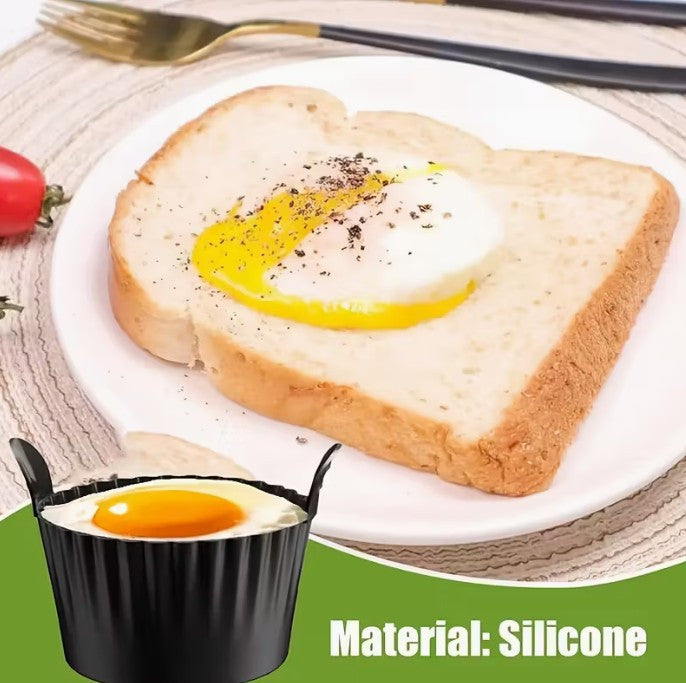 3 Pack AIR FRYER / Countertop Toaster Oven Silicone Ramekins  / Cupcake Baking Liners (A-1-1)