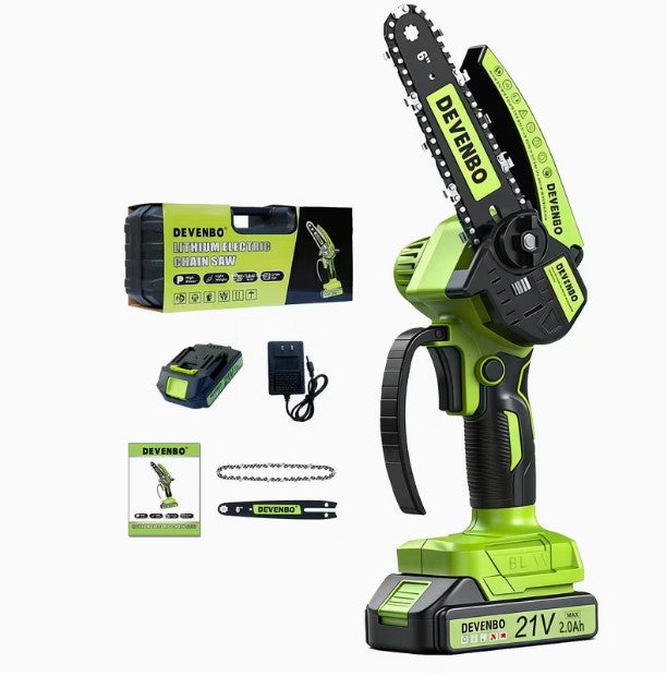 Wireless Lightweight Handheld Chainsaw for Branch, Log & Wood Trimming