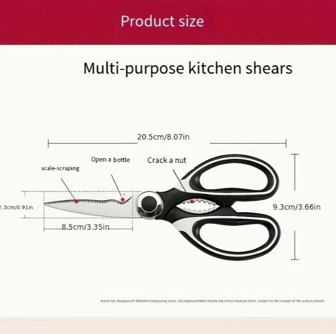 Stainless Steel Multi-Function Kitchen Shears Scissors (A-1-4)