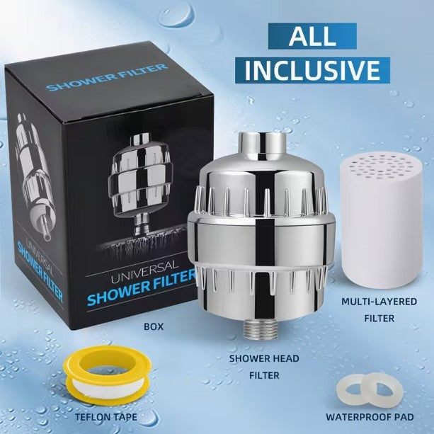 Universal Shower Head Filter REMOVE CONTAMINANTS