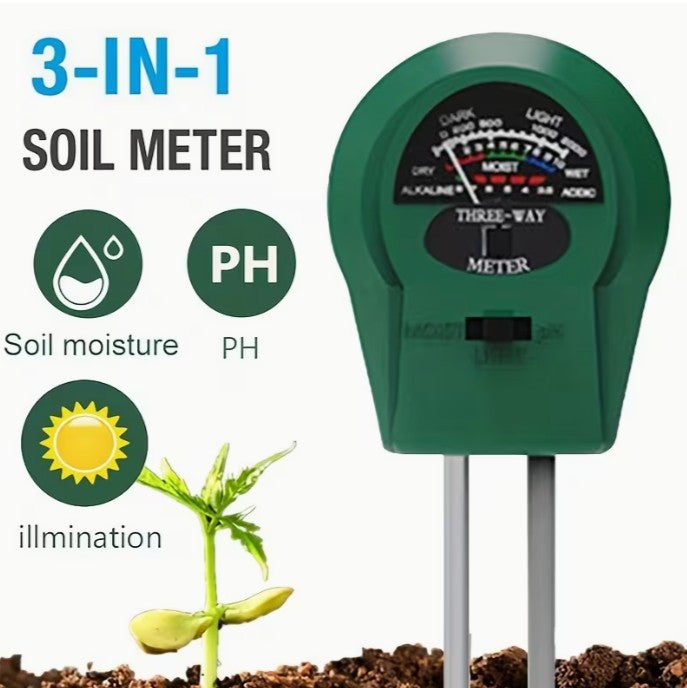 3-in-1 High Precision Soil Detector Reader - Humidity Meter - pH Value (A-2-3)