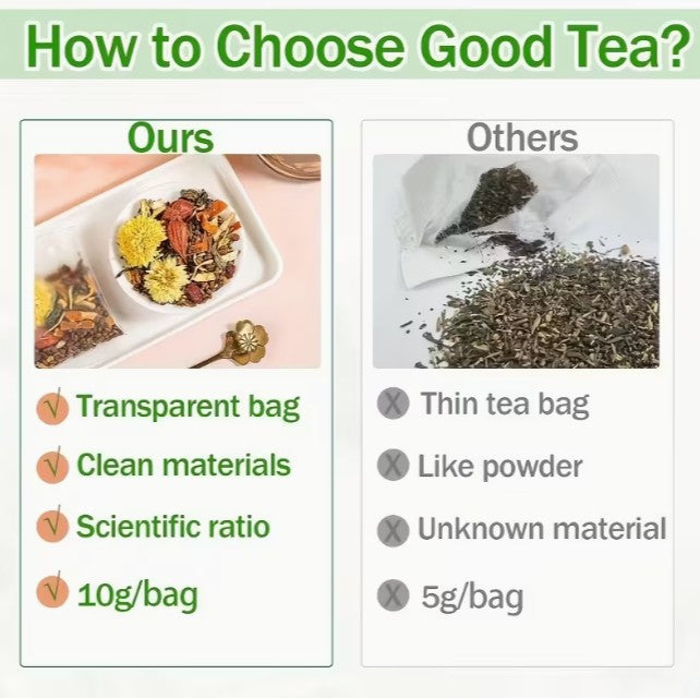 22pc 7-INGREDIENT TEA! Dandelion, Goji Berry, Orange Peel, Chrysanthemum, Cassia Seed (A-1-4)