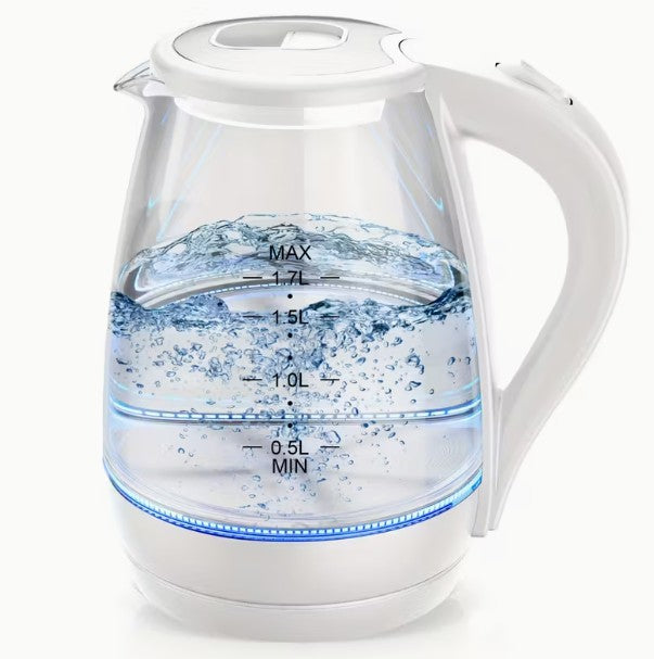 Fantastic Electric Kettle 57.48oz (1.7L) Rapid Boil STAINLESS STEEL & GLASS