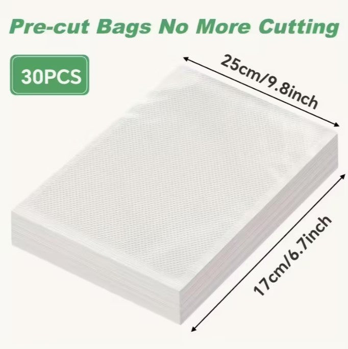 DELICIO Wet & Dry Food Saver Vacuum Sealer + 30 Free Vac Bags (A-1-3)