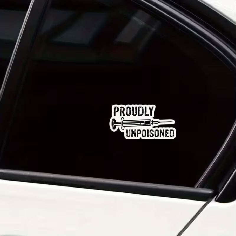 FUNDRAISER: Celebrate Vaccinations Sticker XL 6" Bumper Sticker Size